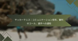 サッカーテニス：コミュニケーション信号、審判のコール、選手への通知